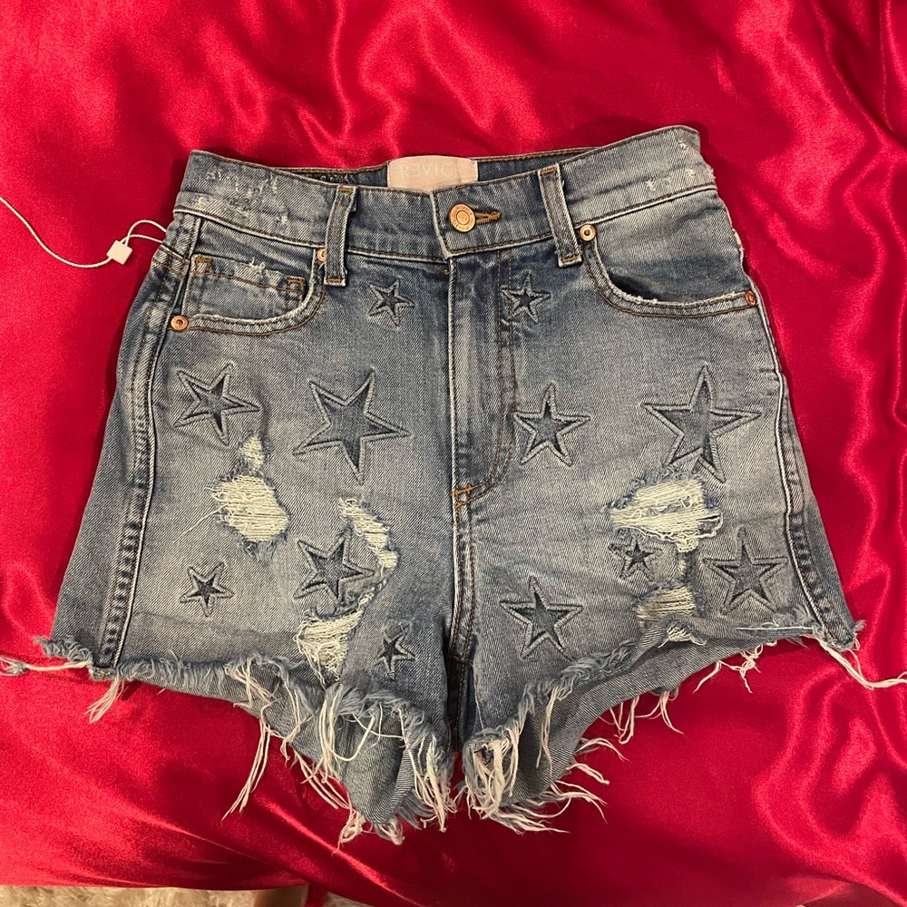 REVICE denim jean shorts